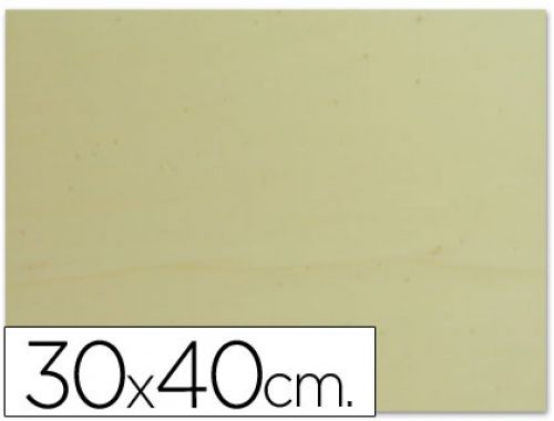 Tabua de madeira 30 x 40 cm 2,5 mm espessura , Branca , 7737 , 8425901987212